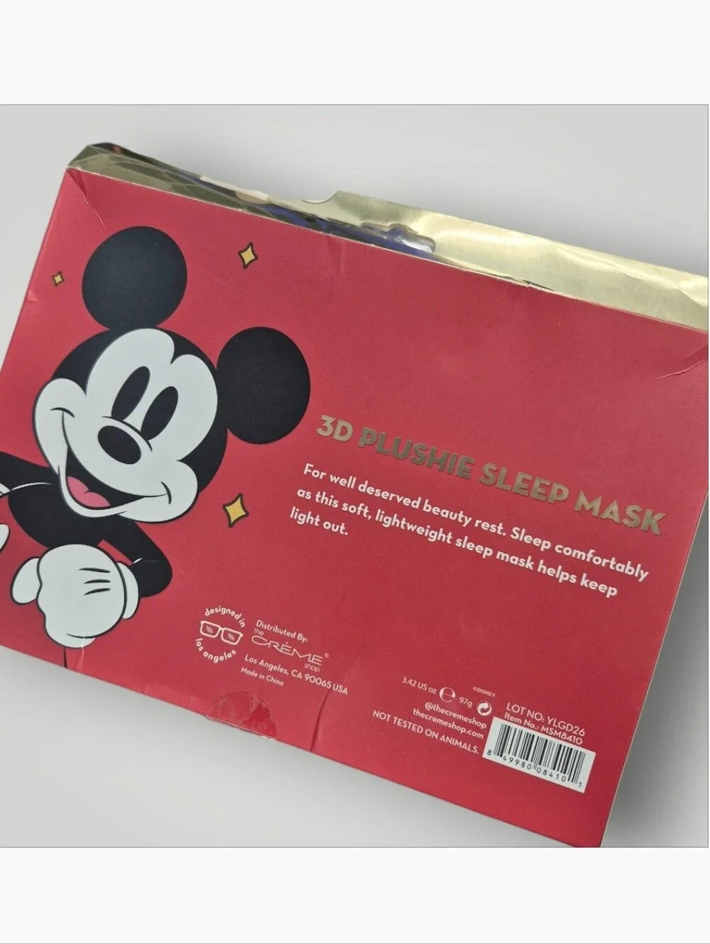 Crème Shop x Disney Mickey Mouse Eyeshadow Palette - Black, Red & Gold Shades
